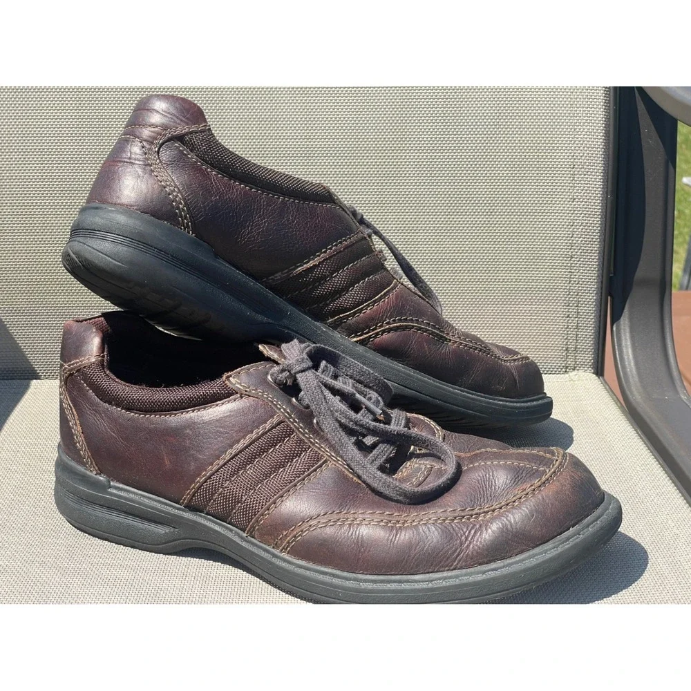 Clarks Collection Mens Brown Leather Lace Up Oxford Shoes 11M 26103266